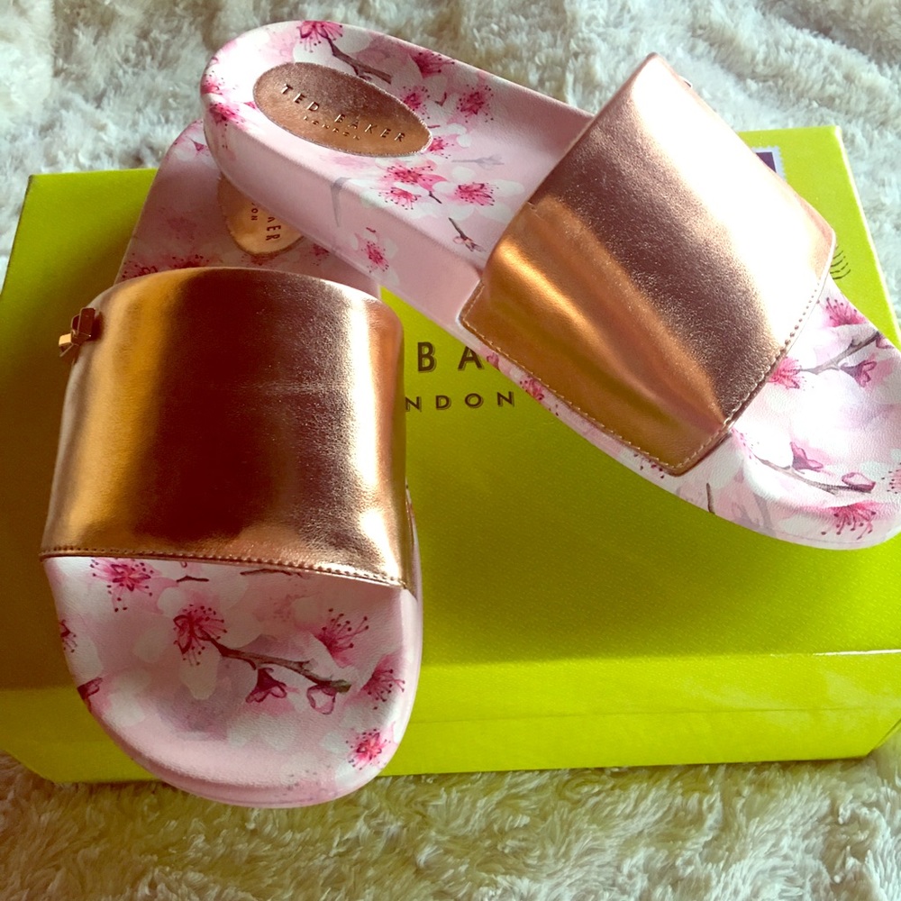 🌸NEW Ted Baker Cherry Blossom Slides 🌸